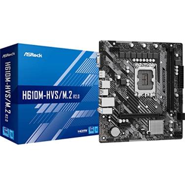 Imagem de Placa Mãe AsRock H610M-HVS/M.2 (LGA 1700/2xDDR4/HDMI/VGA/M.2/USB 3.2)