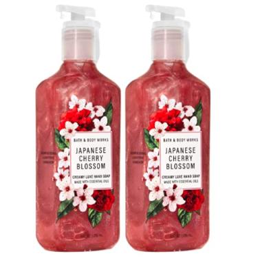 Imagem de Bath and Body Works 2 Pack Japanese Cherry Blossom Creamy Luxe Hand Soap. 8 Oz.