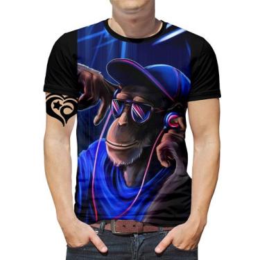 Imagem de Camiseta Macaco Masculina Animal Blusa - Alemark