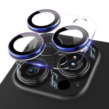 Imagem de Kanosan Para iPhone 15 Pro/iPhone 15 Pro Max Protetor de lente de câmera, acrílico transparente Plus anel de liga de alumínio 9H capa de câmera de tela de vidro temperado para iPhone 15 Pro Max/iPhone 15 Pro, colorido