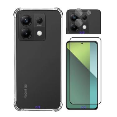 Imagem de COMBO Película 9D Cerâmica + Capa Anti-Impacto + Pelicula Câmera Para Redmi Note 13 Pro 5G (Tela 6.67") - C7 COMPANY