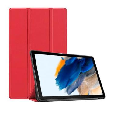 Imagem de Capa Case Smart Para Galaxy Tab A8 X200 X205 (Tela 10.5") - C7 COMPANY (Vermelho)