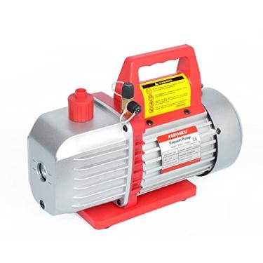 Imagem de Kozyvacu Bomba de vácuo de palheta rotativa de estágio duplo para recarga de refrigerante HVAC/Auto AC, resina epóxi ou desgaseificação de vinho, laboratório, médico ou ordenha (TA500)
