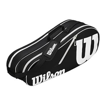 Imagem de WILSON Bolsa de tênis Advantage II, pacote com seis, preto/branco