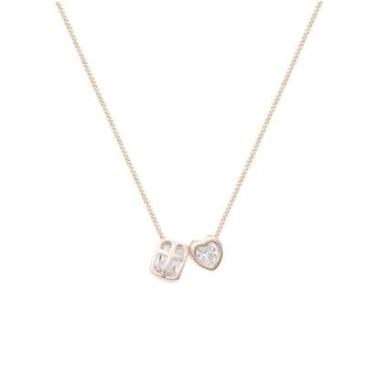 Imagem de Escapulário Com Cruz E Coração Em Zircônia Branca-Unissex