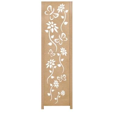Imagem de Biombo Divisoria Inteiro Divisor Separador de Ambiente Madeira MDF (1, Floral)