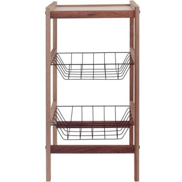 Imagem de Fruteira de Chão com 2 Cestos Aramados Tramontina Utilínea e