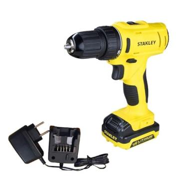 Imagem de STANLEY Parafusadeira e Furadeira 1.500 RPM a Bateria 12V Ion-Litio 1.5Ah Carregador Bivolt SCD121S1, Amarelo