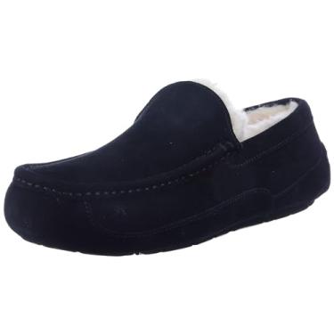 Imagem de UGG Pantufa Ascot Masculina, Camurça preta, 8 Wide