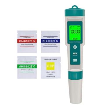 Imagem de 8 em 1 testador de qualidade da água, medidor de TDS com luz de fundo, caneta medidora de qualidade da água digital portátil profissional para