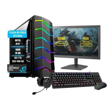 Imagem de Pc Gamer Completo I5 Gtx1660 16Gb Hd 1Tb Ssd 480Gb - Amorimtech