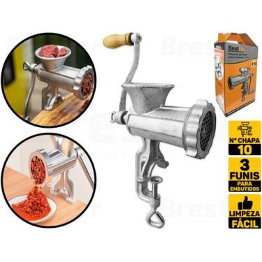 Imagem de Máquina De Moer Carne Fazer Linguiça Hambúrguer Manual N10 Bestfer BFH