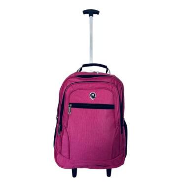 Imagem de Mochila de rodinhas Faculdade Escola Trabalho Rosa - LOBETRIZ