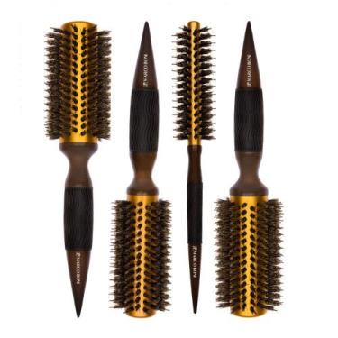 Imagem de Combo 4 escovas térmicas metalicas 60/60/55/37MM marco boni - Genérico