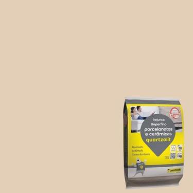 Imagem de Rejunte Superfino Porcelanatos e Cerâmicos 1Kg - Quartzolit, Bege