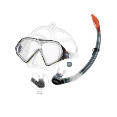 Imagem de Kit Adulto Snorkel para Mergulho Belize II 617894 Speedo, Fumê translu