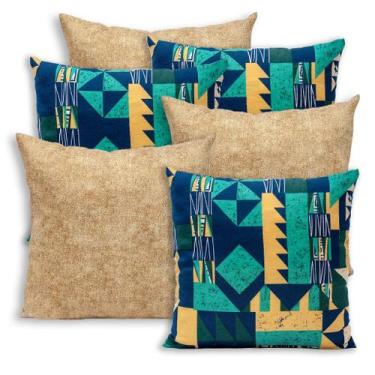Imagem de Kit 6 Capas de Almofada c/ Zíper 40x40cm Gorgurinho - RAFALORO, GEOMÉT