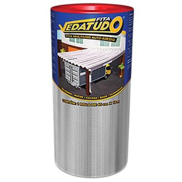 Imagem de Manta Asfáltica Adesiva Aluminizada - 45Cm X 10M - Vedatudo - Dryko
