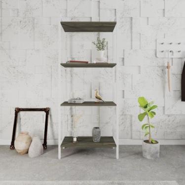 Imagem de Estante para Livros Industrial Aço Multiuso 4 Prateleiras 146cmx60cm A