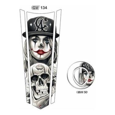 Imagem de Adesivo Resinado Gravata E Bocal Cg 150 - Gv 134 Branco - Resitank