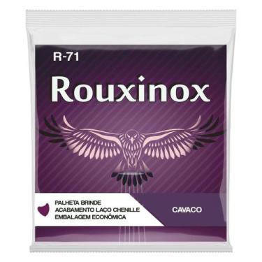 Imagem de Encordoamento Jogo De Cordas Rouxinox R-71 Cavaquinho Com Laço Chenill