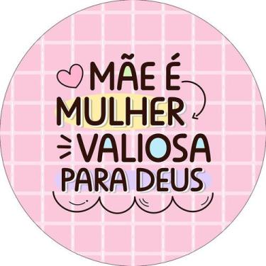 Imagem de Painel De Festa Redondo 1,50x1,50 - Dia das Mães Cristão 056 - Via Cor
