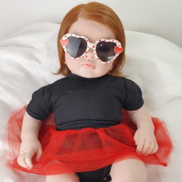 Imagem de Boneca Reborn Menina, Ruiva, Olhos Azuis - Mundo Azul e Rosa