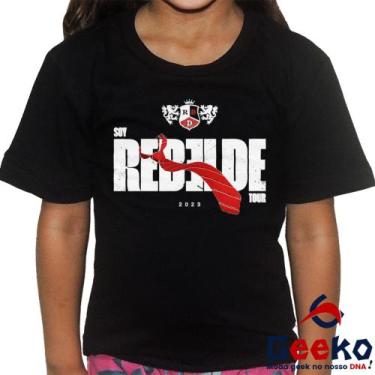 Imagem de Camiseta Infantil Soy Rebelde Tour 2023 100% Algodão RBD Geeko, Preto,