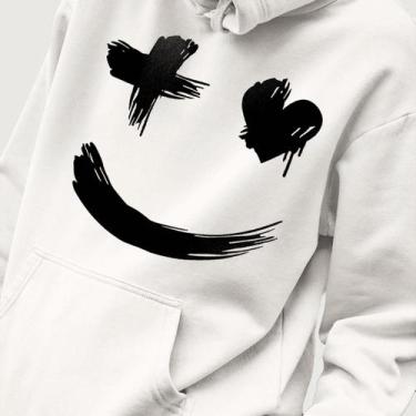 Imagem de Blusa Moletom Genuine Grit Masculina Estampada Algodão 30.1 Smiley, Br