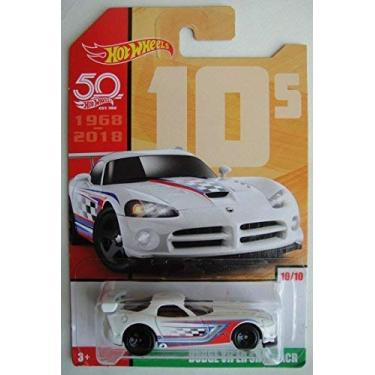 Imagem de Hot Wheels 10s, WHITE DODGE VIPER SRT10 ACR 10/10 50TH ANNIVERSARY