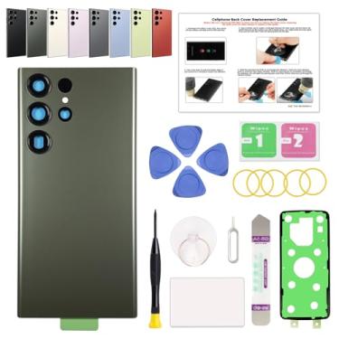 Imagem de GREEN FUSION Kit de substituição de capa traseira para Galaxy S23 Ultra Series (verde)