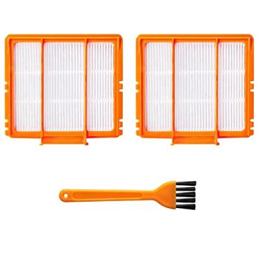 Imagem de Filtro HEPA para aspirador de pó robótico Shark AI AV2501S, AV2501AE, RV2502AE, RV2520AOUS, AV2510AOUS – 2 filtros + escova de limpeza