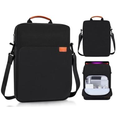 Imagem de Bolsa de ombro para laptop de 13 polegadas para Macbook Air 33.0 cm M4 M3 M2 A3420 A3113/ MacBook Pro 14 polegadas M5 M4 M3 M2 M1/ iPad Pro M5 M4/iPad Air M3 M2 2025, bolsa vertical para laptop, bolsa