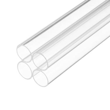 Imagem de Rebower Tubo rígido de plástico transparente de 15 cm 13 mm x 15 mm (1/5.1 cm x 1.5 cm) tubo de acrílico redondo de policarbonato, [para encanamento, hidráulica, aquário, bricolage] - 4 peças