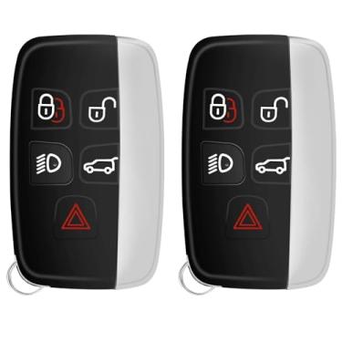 Imagem de NPAUTO Chave de substituição para Land Rover LR4 LR2, Range Rover Sport Evoque, Jaguar F-Type XF XJ XE 2013 2014 2015 2016 2017, Smart Proximity Keyless Entry Controle Remoto de Carro Chaveiros,