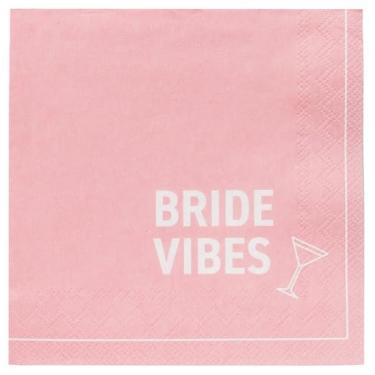 Imagem de Talking Tables 20 guardanapos de coquetel de festa rosa bonitos para chás de panela e despedidas de galinha | Serviettes de papel para brunch | Escolha ecológica 100% reciclável | (sem plástico)