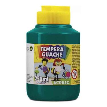 Imagem de Tinta TEMPERA GUACHE Acrilex - 250ml - VERDE BANDEIRA - 02025511