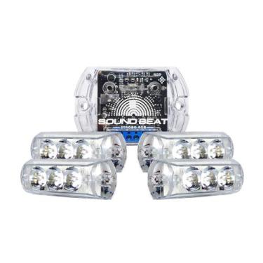 Imagem de Kit Strobo Rgb Sound Beat V4 Led Color Automotivo Dj Zendel