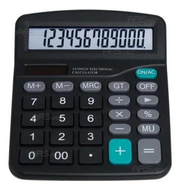 Imagem de Calculadora De Mesa Comercial Escritório Display 12 Digitos - Kenko