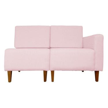 Imagem de Poltrona Decorativa Alice S/Braça Direita Veludo Rosa - Montanris Decor