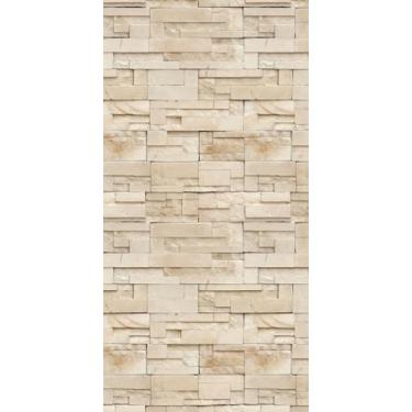 Imagem de Papel de Parede Adesivo Pedra Canjiquinha Bege Quarto Sala PE 33 - IC 