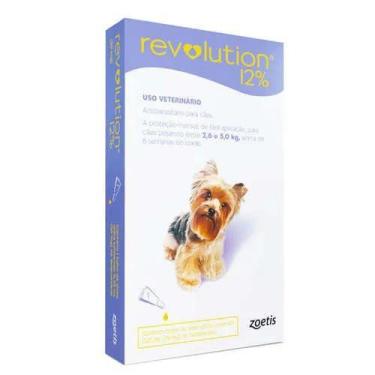 Imagem de 01 pipeta unitária Revolution p/Cães 2,6 e 5 kg - Zoetis