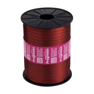 Imagem de Fita de Cetim 7mm nº1 - 100m Cor 1383 Terra - 1 unidade - Fitas Progre