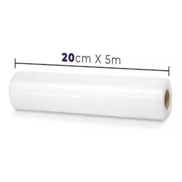 Imagem de 10 Bobinas Rolo De Saco Embalagem Seladora A Vácuo 20cm X 5m - oem
