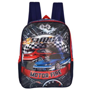Imagem de Mochila Escolar De Alça Força 4 Race Infantil Carros Corrida - Luxcel