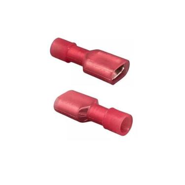 Imagem de Terminal Fêmea Totalmente Isolado 0.5 A 1.5mm Vermelho 100 Unidades - 