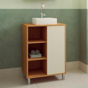 Imagem de Gabinete de Banheiro com Cuba Julia I 1 PT Mel e Arenas - Modern