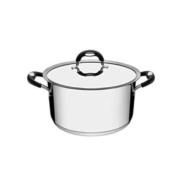 Imagem de Caçarola Tramontina Duo Silicone Funda em Aço Inox Fundo Triplo com Tampa e Alças em Silicone 24 cm 6,0 L