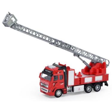 Imagem de  Miniatura Caminhão de Bombeiro Infantil  Coleção P/ Criança Veículo R