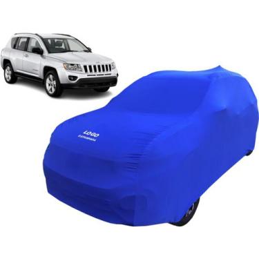 Imagem de Capa Cobrir Carro Suv Jeep Compass Tecido Helanca Lycra - Mz, Azul